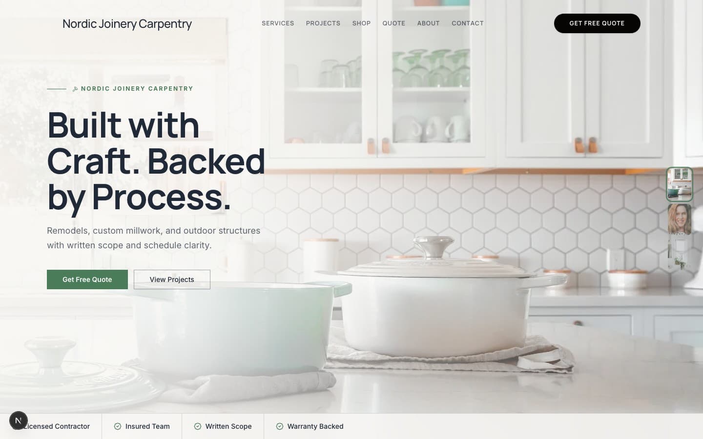 carpenter nordic joinery